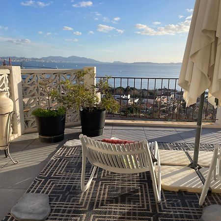 Superbe Terrasse Avec Vue Panoramique Sur La Mer Marseilles Exterior foto