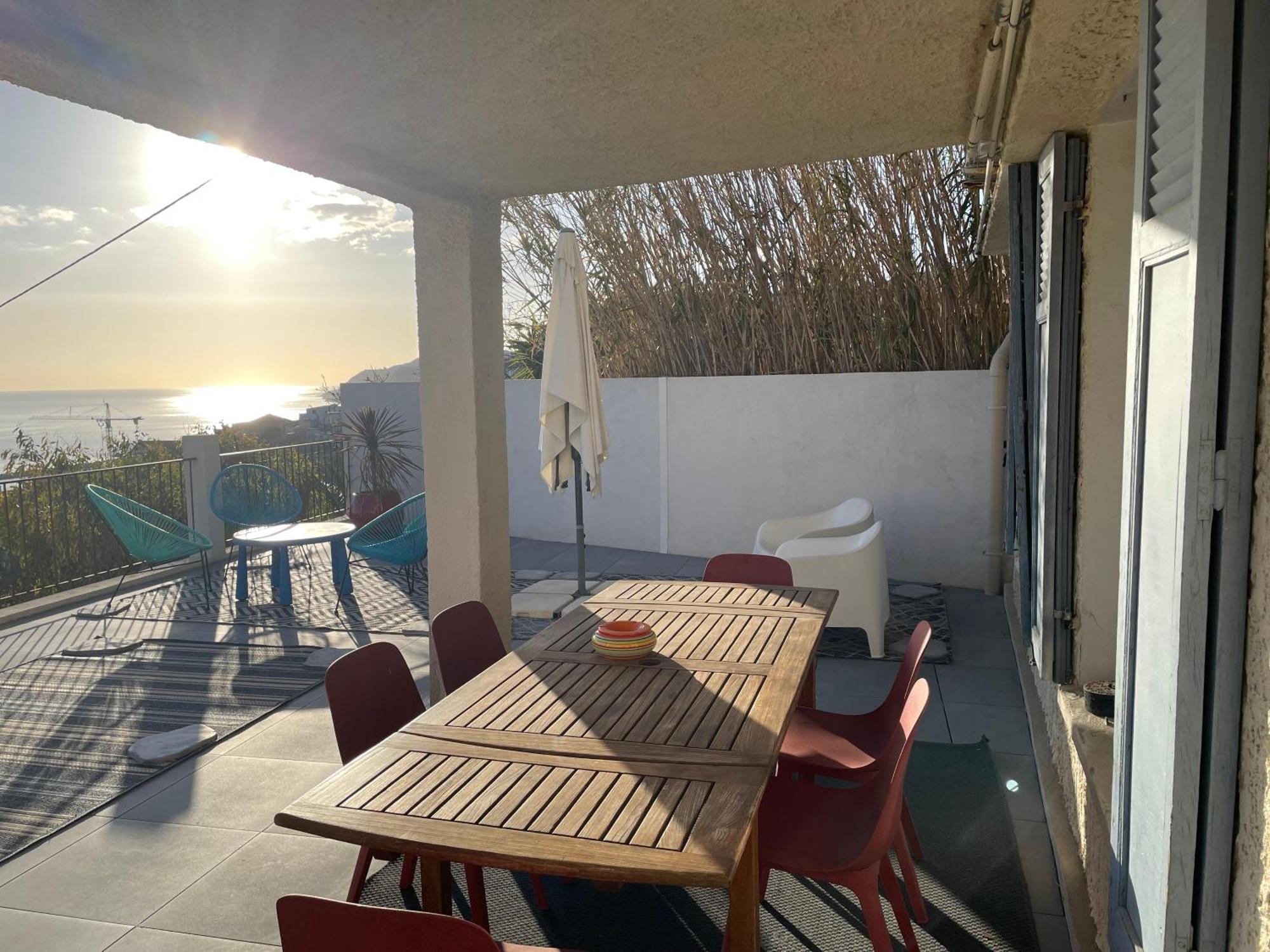 Superbe Terrasse Avec Vue Panoramique Sur La Mer Marseilles Exterior foto