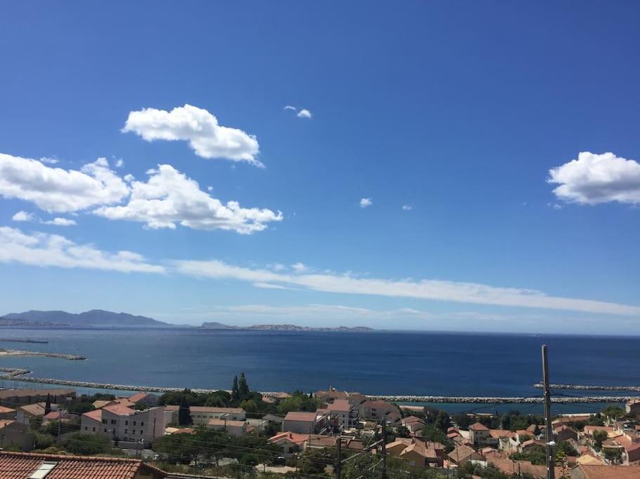 Superbe Terrasse Avec Vue Panoramique Sur La Mer Marseilles Exterior foto